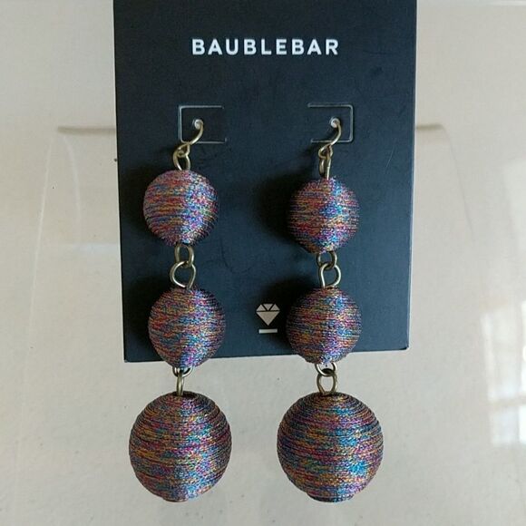 BaubleBar Multicolored Shimmer Crispin Ball G1 - Picture 2 of 4